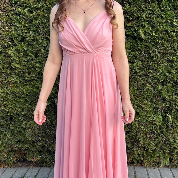 Lulus Dresses & Skirts - Lulus “All About Love” size small coral rose chiffon